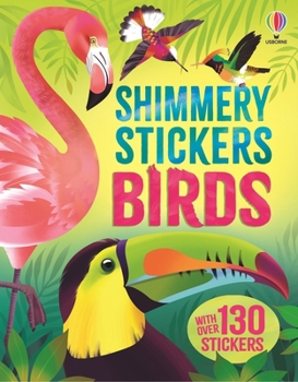 Paperback Shimmery Stickers Birds Book