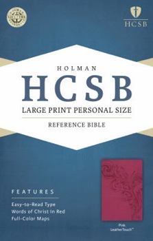 Imitation Leather Large Print Personal Size Reference Bible-HCSB [Large Print] Book