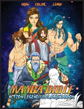 Paperback Manga Bible Action Legends: Coloring Book