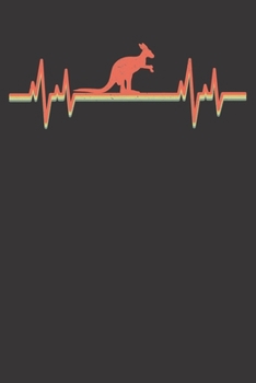 Paperback Notebook: Kangaroo Dot Grid 6x9 120 Pages Book