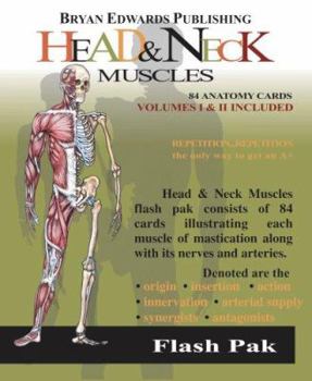 Cards The Muscles of the Head & Neck (Flash Paks) Book