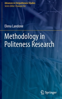 Hardcover Methodology in Politeness Research Book