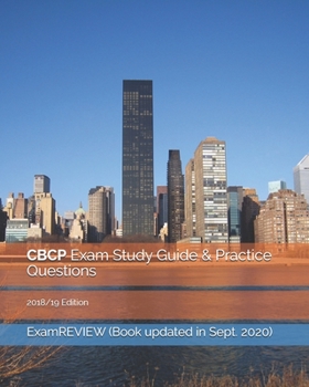 Paperback CBCP Exam Study Guide & Practice Questions 2018/19 Edition Book