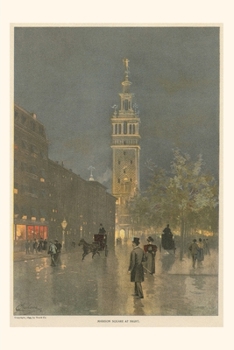 Paperback Vintage Journal Vintage Madison Square at Night Book