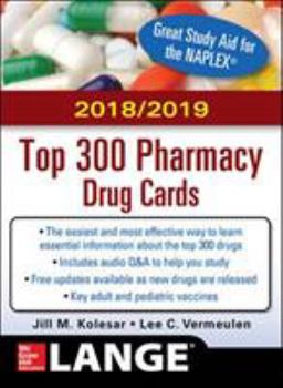 Paperback McGraw-Hill's 2018/2019 Top 300 Pharmacy Drug Cards Book