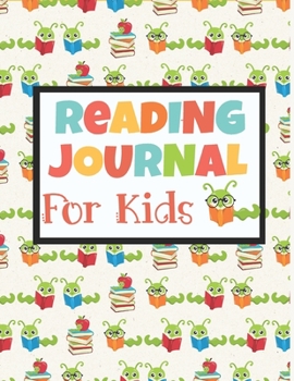 Paperback Reading Journal for Kids: Book Review / Reading Tracker- Gifts for Book Lovers - Bookworm Cover Book