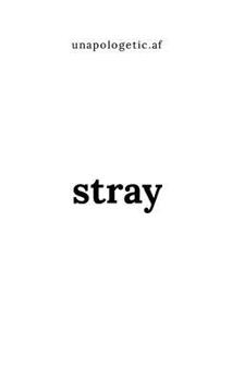 Paperback Stray Book