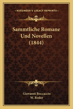 Paperback Sammtliche Romane Und Novellen (1844) [German] Book