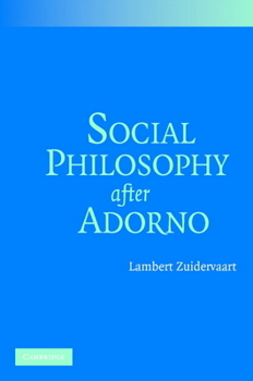 Paperback Social Philosophy after Adorno Book