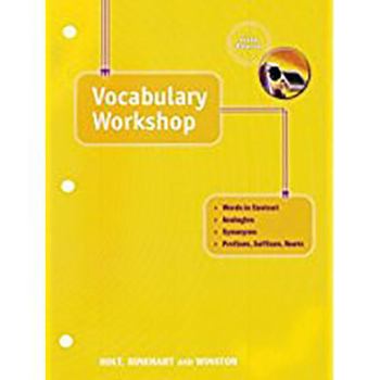 Paperback Elements of Language: Vocabulary Workshop Grade 11 Fifth Course Book