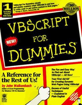 Paperback VBScript for Dummies Book