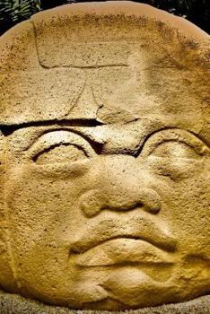 Paperback Close-Up View of Ancient Olmec Head Tabasco Mexico Archeology Journal: 150 Page Lined Notebook/Diary Book
