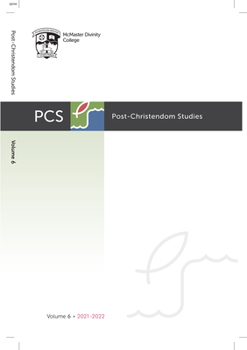 Paperback Post-Christendom Studies: Volume 6 Book