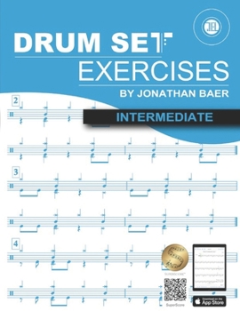 Paperback Intermediate Drum Set Exercises Book