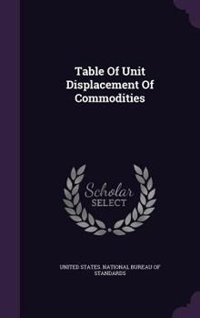 Hardcover Table Of Unit Displacement Of Commodities Book