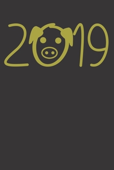 Paperback Notebook: Year Of The Pig 2019 Chinese New Year Dot Grid 6x9 120 Pages Book