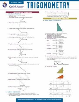 Trigonometry - REA's Quick Access Reference Chart (Quick Access Reference Charts)