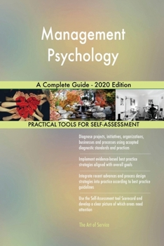 Paperback Management Psychology A Complete Guide - 2020 Edition Book
