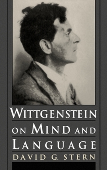 Hardcover Wittgenstein on Mind and Language Book