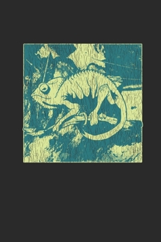 Paperback Chameleon Drawing: Chameleons Notebook, Blank Lined (6" x 9" - 120 pages) Animal Themed Notebook for Daily Journal, Diary, Gift Book