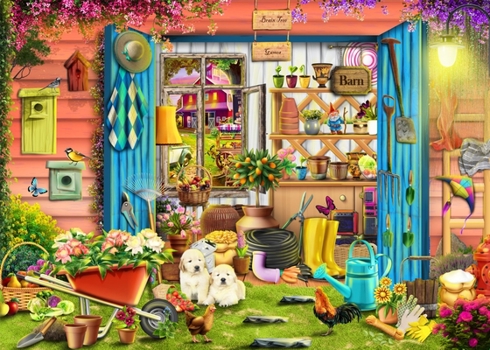 Misc. Brain Tree - Flower Barn 1000 Pieces Jigsaw Puzzle for Adults: With Droplet Technology for Anti Glare & Soft Touch Book