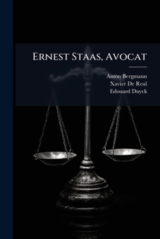 Paperback Ernest Staas, Avocat [French] Book