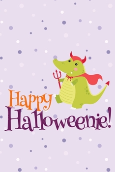Happy halloween: Alligator Devil Nifty Cute Cartoon October Wide Ruled Paper Autumn Candy Sweet Boo Ghost Bat Moon Notebook Journal Blank Lined ... 110 pages (Halloween Friend Journal Notebook)