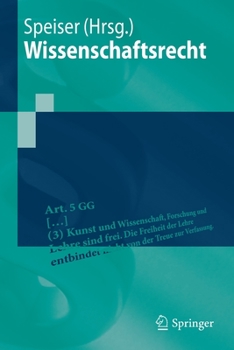 Paperback Wissenschaftsrecht [German] Book