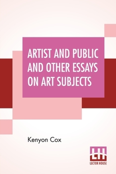 Paperback Artist And Public And Other Essays On Art Subjects Book
