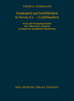 Hardcover Domkapitel und Schriftlichkeit in Novara (11.-13. Jahrhundert) [German] Book