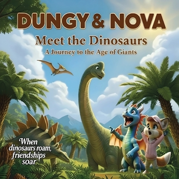 Paperback Dungy & Nova meet the dinosaurs [Large Print] Book