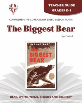 Paperback The Biggest Bear - Teacher Guide by Novel Units Book