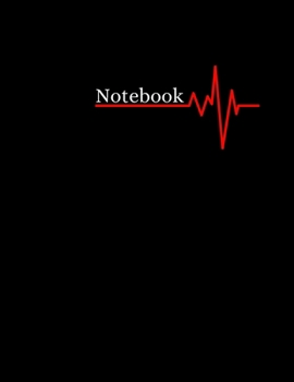 Notebook: Plain Black simple design: lined 120 Pages - 8.5 x 11 inches