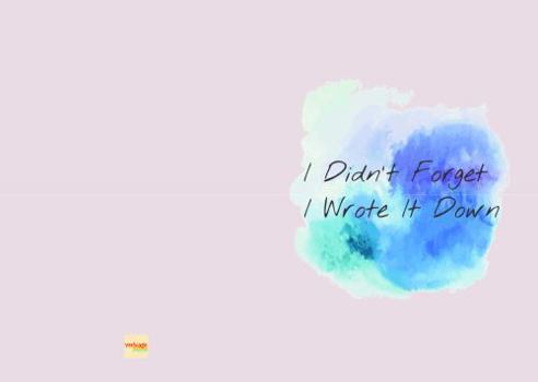 Hardcover I didn’t forget, I wrote it down: Your Memory Keeper Lined Journal Book