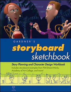 Spiral-bound Gardner's Storyboard Sketchbook: Story Planning and Character Design Workbook Book