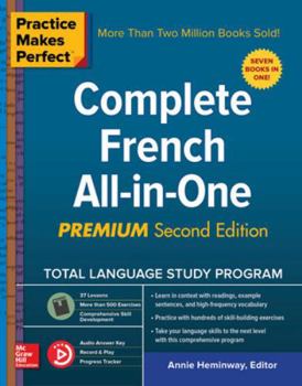 Paperback Practice Makes Perfect: Complete French All-In-One, Premium Second Edition Book