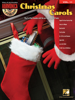 Hardcover Christmas Carols: Harmonica Play-Along Volume 11 Book