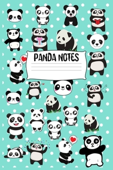 Paperback Panda Notes: Notebook Cute Giant Panda Gifts for Panda Lover Primary Composition Book for Kids & Teenage Girls Pretty Panda Noteboo Book