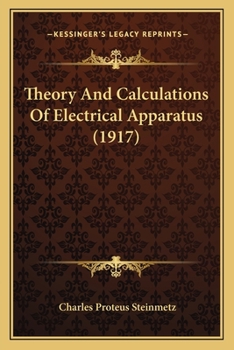 Theory And Calculations Of Electrical Apparatus