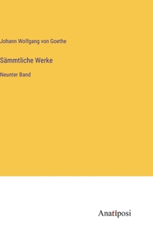 Hardcover Sämmtliche Werke: Neunter Band [German] Book
