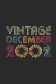 Vintage December 2002: Dotted Bullet Grid Notebook – Journal for 17 years old Birthday Gift Idea