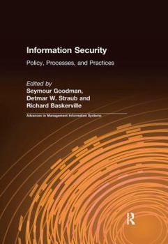 Paperback Information Security: Policy, Processes, and Practices Book