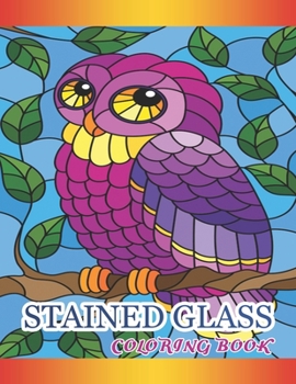Paperback Stained Glass Coloring Book: Beautiful Assorted Designs and many intricate designs Book