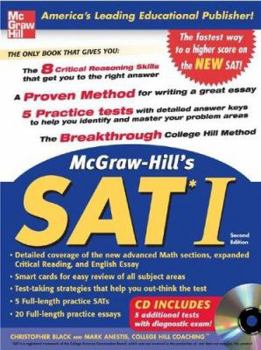 Paperback McGraw-Hill's SAT I with CD-Rom, Second edition Book