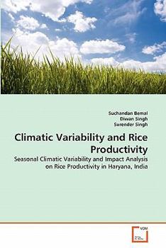 Paperback Climatic Variability and Rice Productivity Book