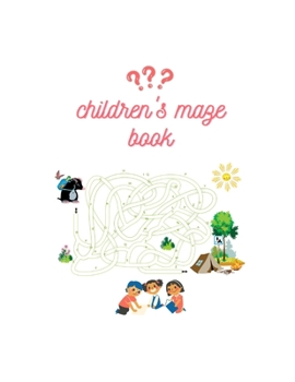 Paperback Children's maze book: kids entertainment [Large Print] Book