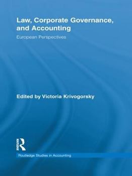 Paperback Law, Corporate Governance and Accounting: European Perspectives Book