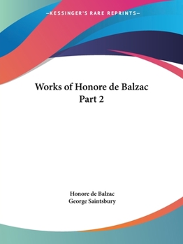 Paperback Works of Honore de Balzac Part 2 Book