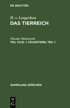 Hardcover Säugetiere, Teil 1 [German] Book