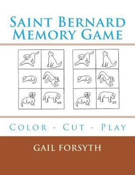 Saint Bernard Memory Game: Color - Cut - Play